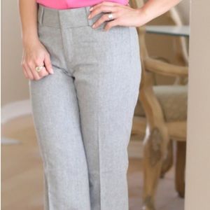 Banana Republic Martin Fit Flannel Trouser - Charcoal Gray